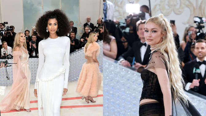 Model separuh Arab Imaan Hammam, Gigi Hadid menutup permaidani Met Gala